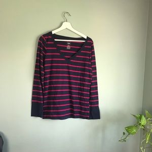 Women’s xl long sleeve stripped top - Mossimo